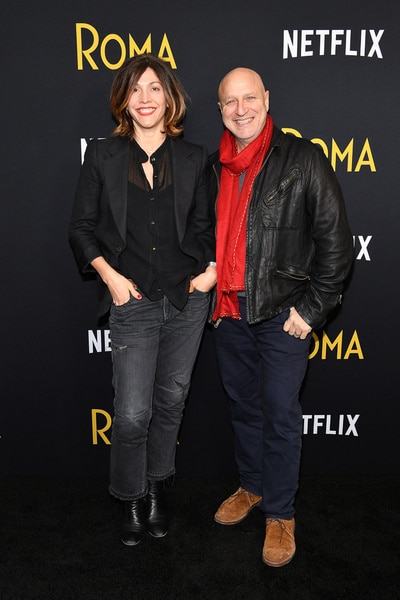 Lori Silverbush and Tom Colicchio attend the "Roma" New York screening