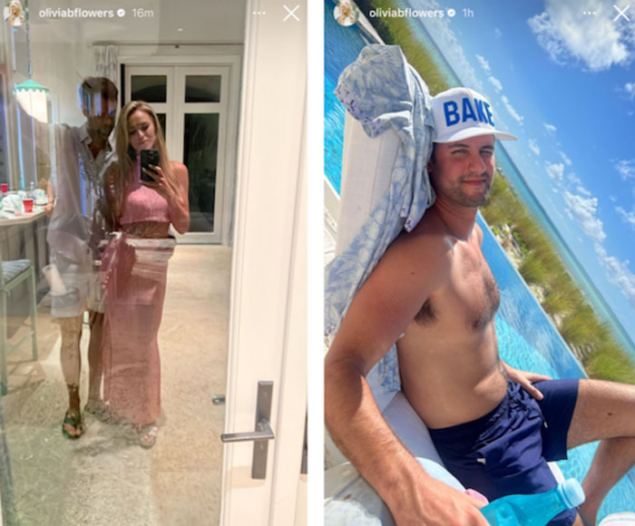 Olivia Flowers seen on vacation in the Bahamas with her new boyfriend and friends.