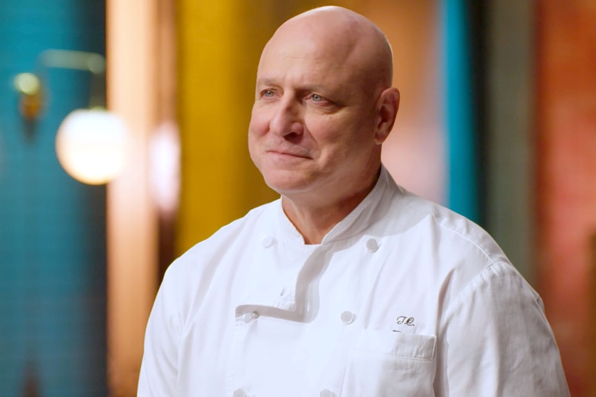 Tom Colicchio in the Last Chance Kitchen