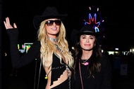 Paris Hilton and Kyle Richards attend Neon Carnival at Coachella