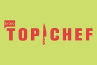 The Top Chef logo overlaid onto a green background.