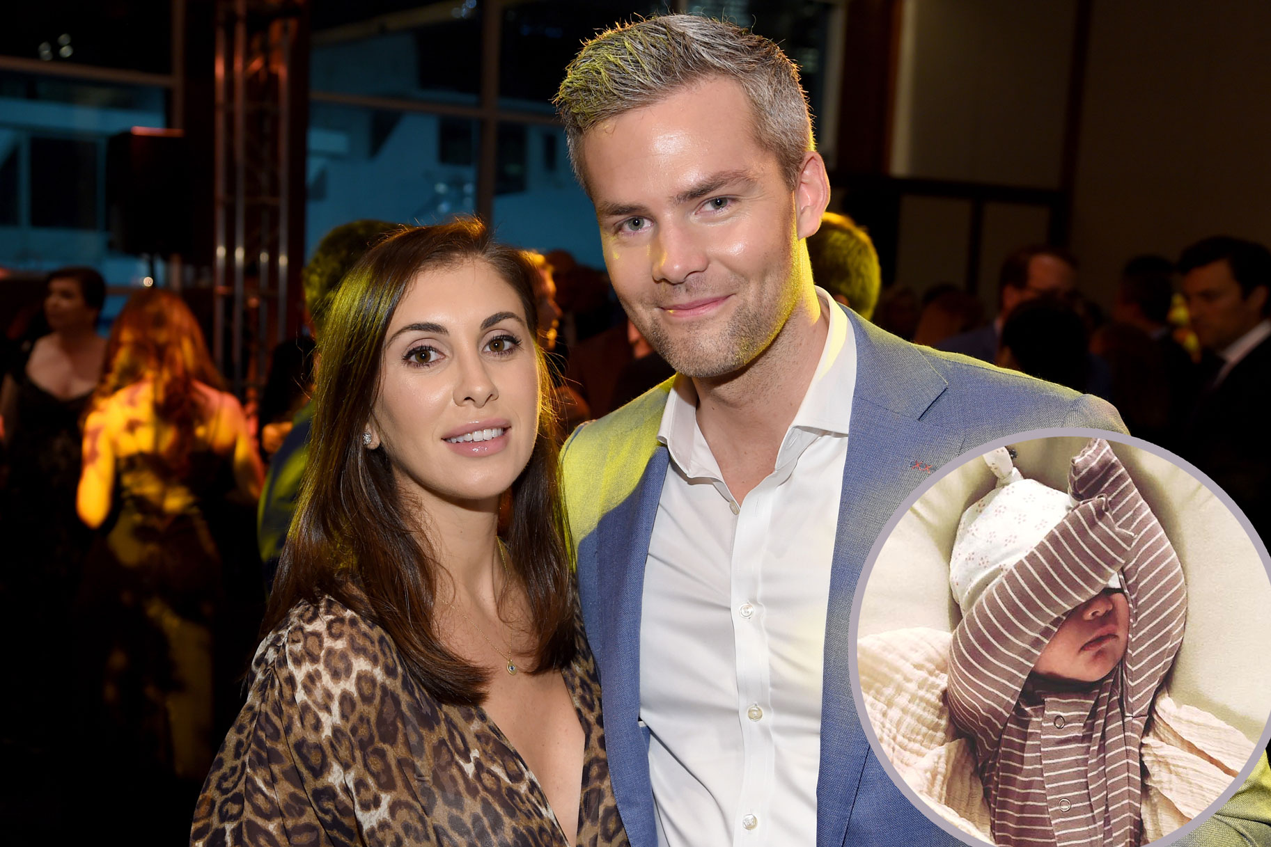 Emilia Bechrakis and Ryan Serhant with Baby Girl Zena