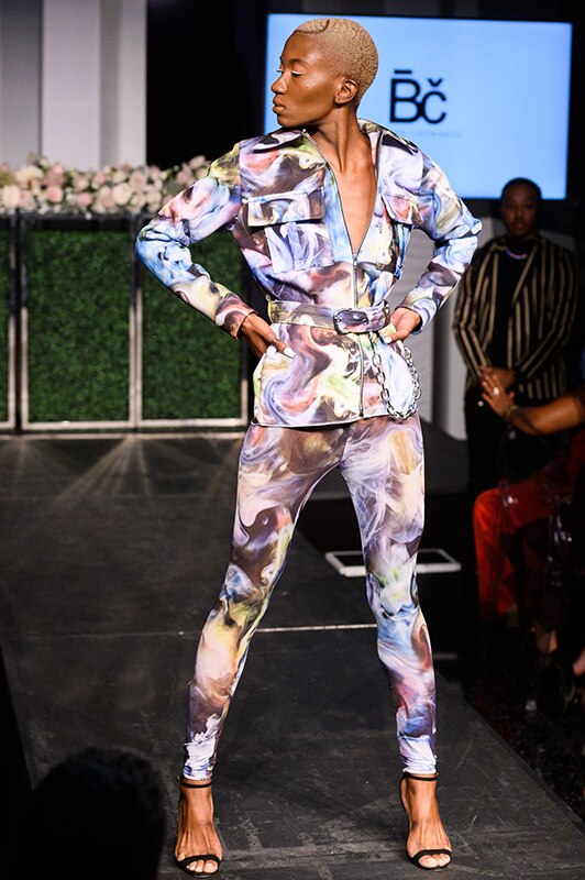 Project Runway's Bishme Cromartie Harlem's Fashion Row Show Style