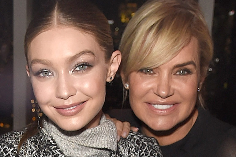 Yolanda Hadid, 56, looks youthful in all gray as she visits daughter Gigi's  apartment