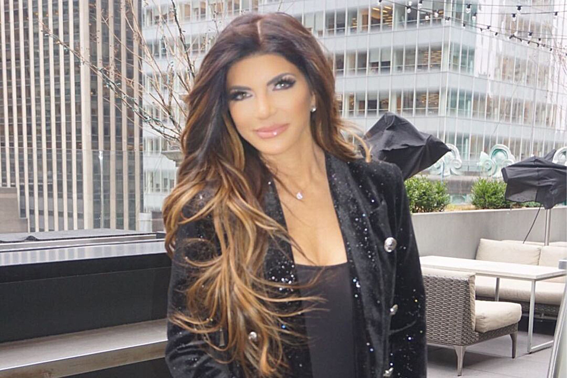 Teresa Giudice Snowy Driveway