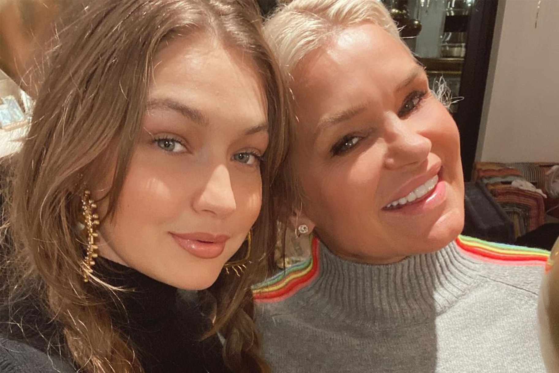 Yolanda Hadid rings in holiday season by posting snowy throwback snap with  daughter Gigi Hadid