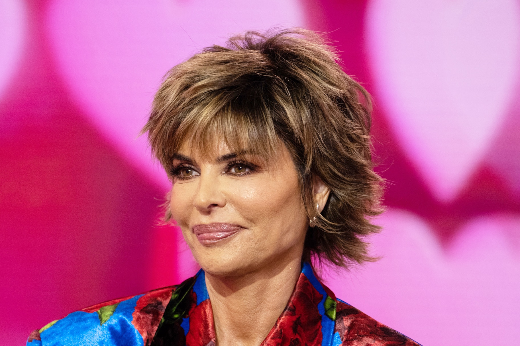 Lisa Rinna’s Corset and Thigh-High Stockings for London Fashion Week