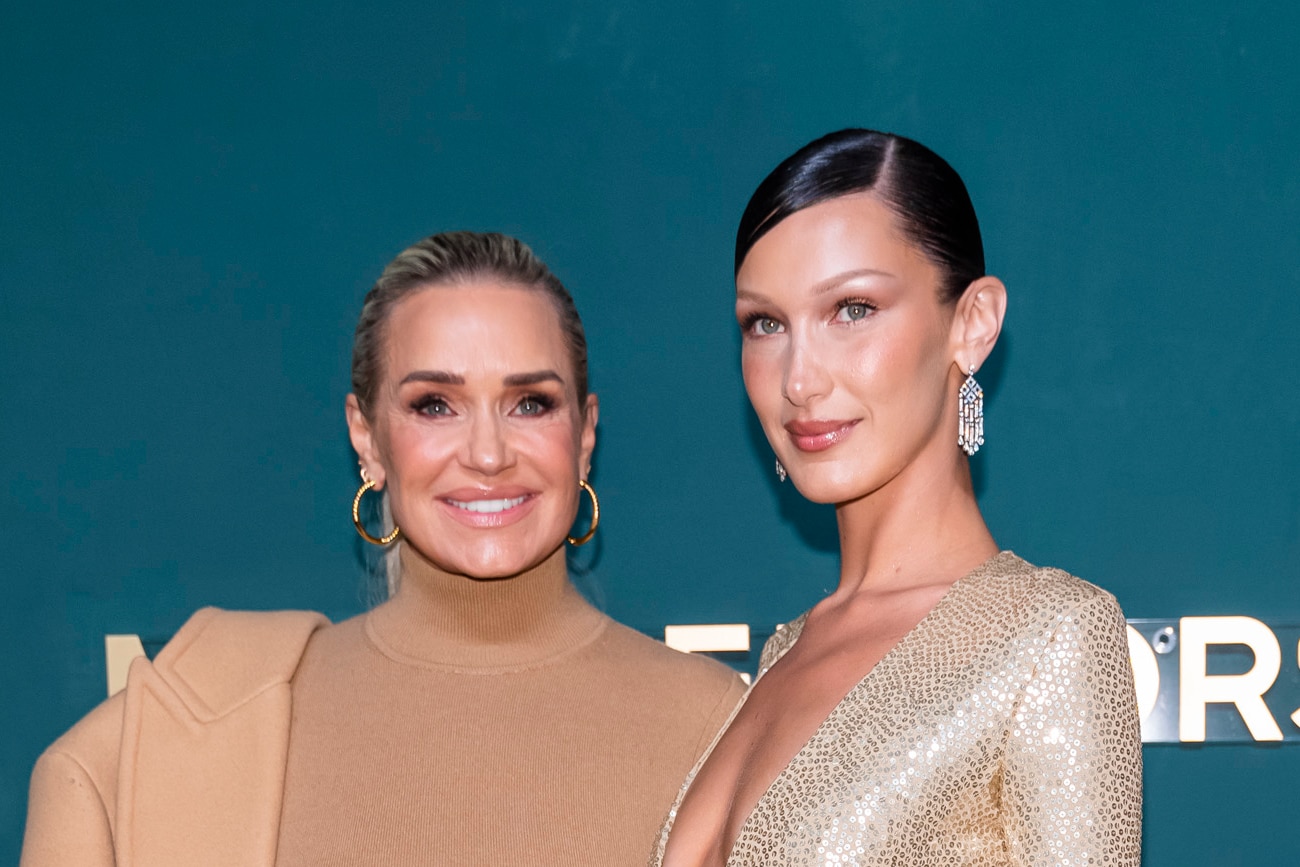 Photo of Yolanda Hadid and Bella Hadid at event