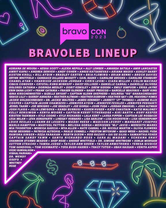 BravoCon 2023 Full Lineup of Bravo Stars Attending The Daily Dish