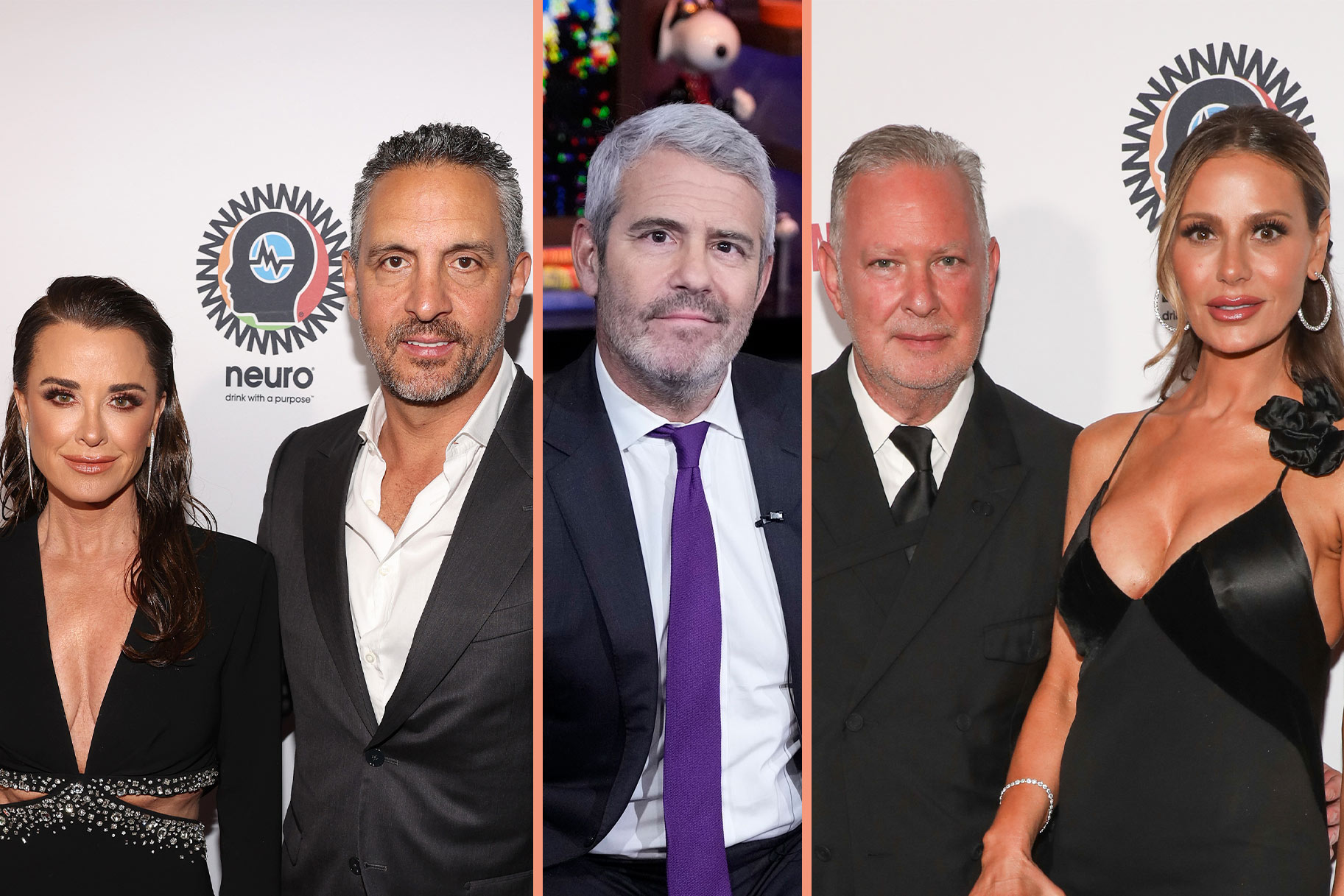 A split of Andy Cohen, Kyle Richards, Mauricio Umansky, Dorit Kemsley, and Paul Kemsley.