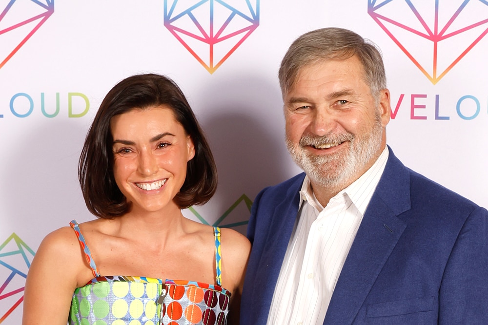 Bronwyn Newport-Bradley and Todd Bradley attend the LOVELOUD Red Carpet