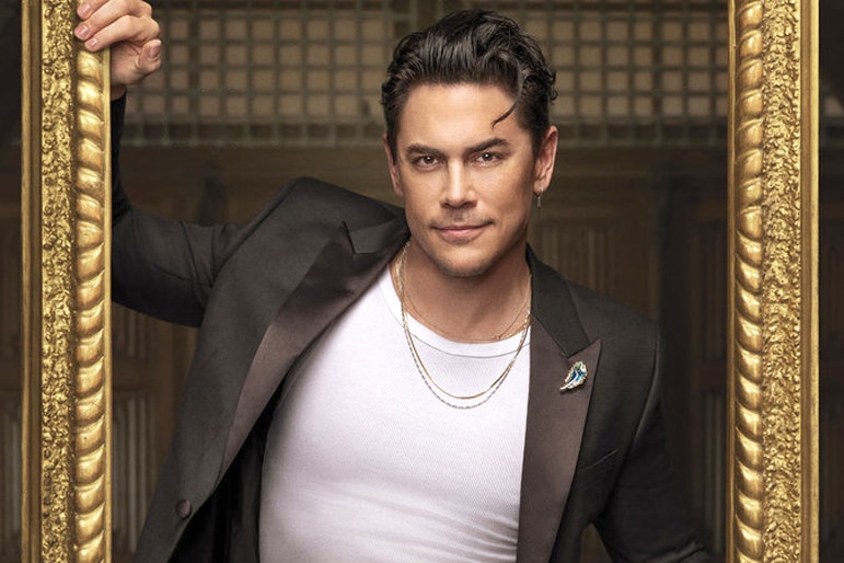 Tom Sandoval wearing a black blazer and a white tee in the Trators press portrait.