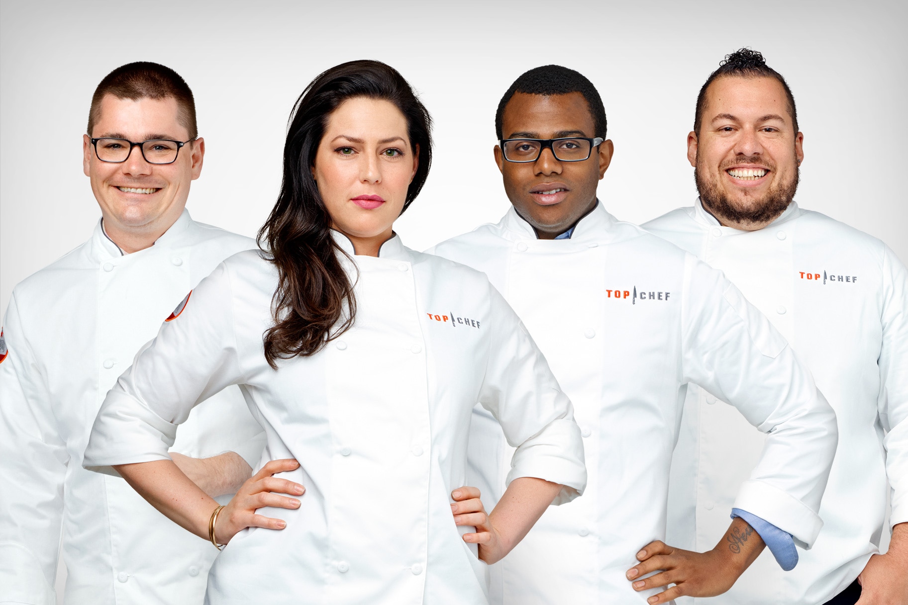 Top Chef Season 13 Chefs Kwame Onwuachi, Amar Santana, Grayson Schmitz
