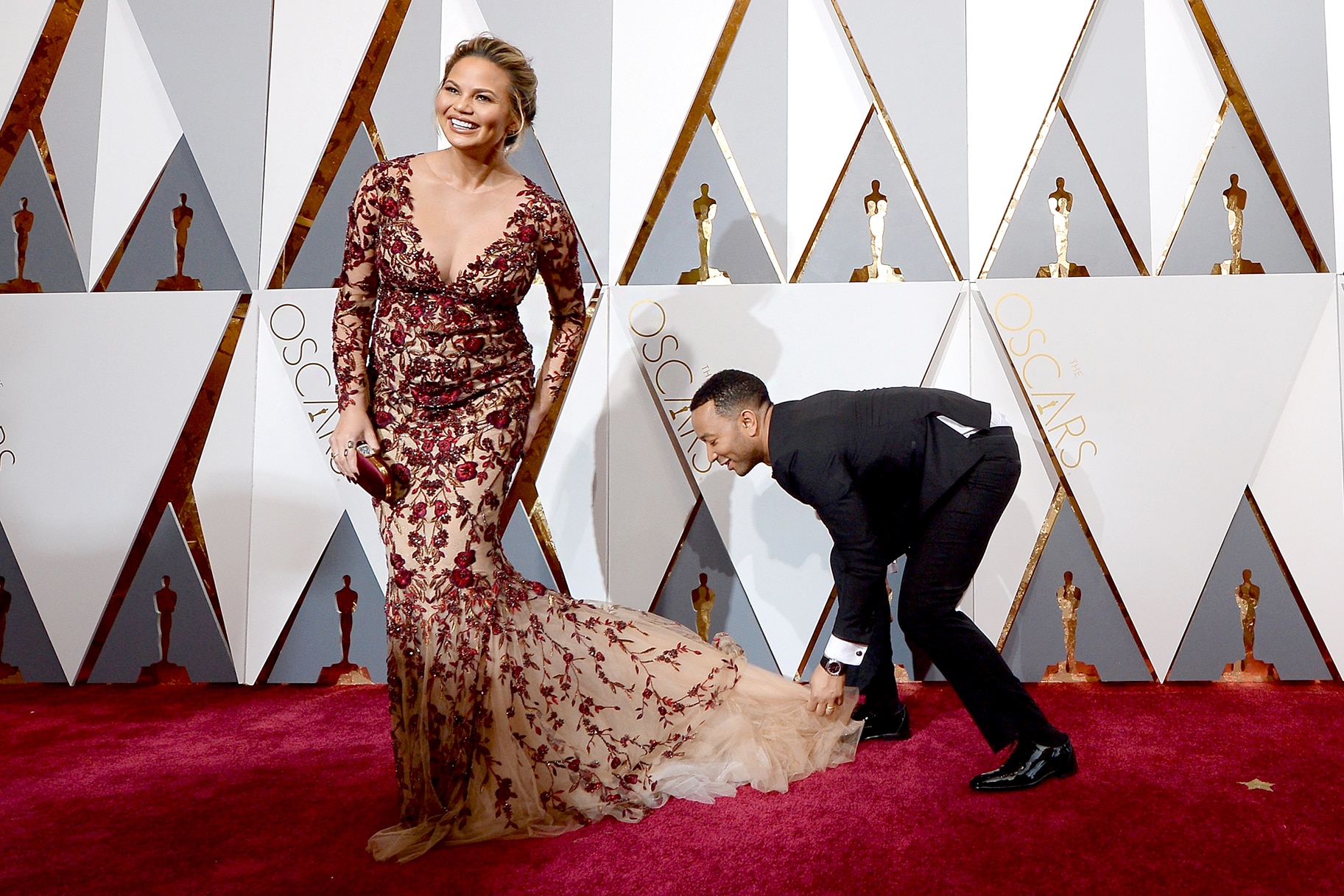 Oscars Chrissy John Legend Red Carpet Pics | Daily Dish