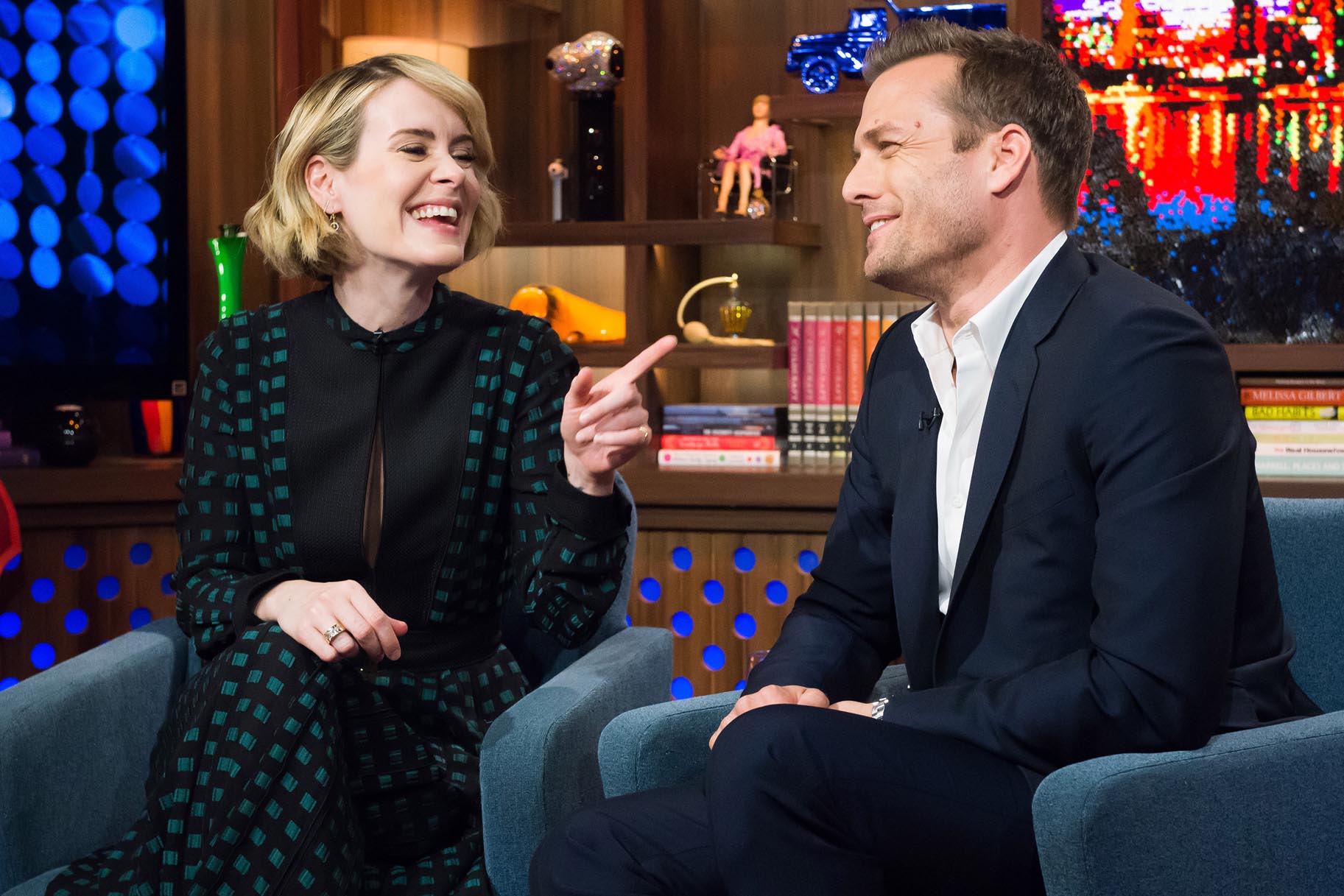 Sarah Paulson Gabriel Macht Watch What Happens Live With Andy Cohen Photos