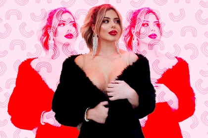 Brielle Biermann Red Lips Promo