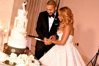 Eva Marcille Wedding Dress, Wedding Cake