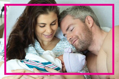 Ryan Serhant with Wife Emilia Bechrakis and Daughter Zena