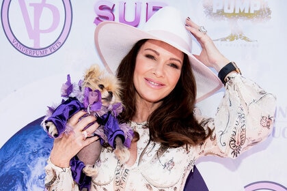 Lisa Vanderpump With Her Dog