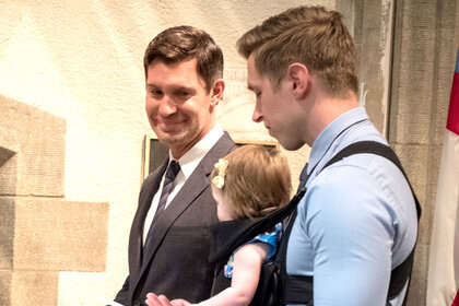 Jeff Lewis and Gage Edward with Daughter Monroe on Flipping Out