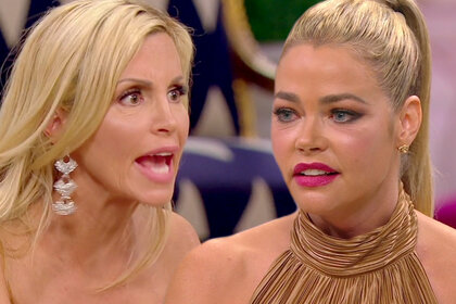 Camille Grammer and Denise Richards at The Real Housewives of Beverly Hills Season 9 Reunion