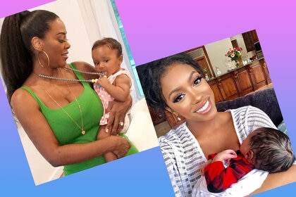 Kenya Moore with Daughter Brooklyn Daly, Porsha Williams with Daughter Pilar McKinley