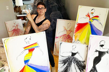 Christian Siriano Pride Prints