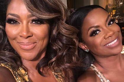 Kenya Moore Kandi Burruss Holiday Earrings