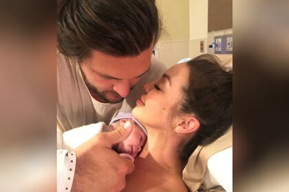 Brock Scheana Shay Give Birth