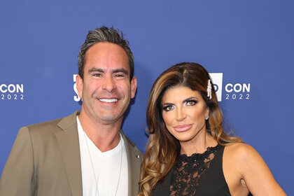 Teresa Giudice and Louie Ruelas at Bravocon