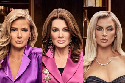 Side-by-sides of Ariana Madix, Lisa Vanderpump and Lala Kent in Vanderpump Rules Season 11