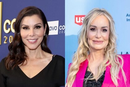 Split image of Heather Dubrow and Taylor Armstrong