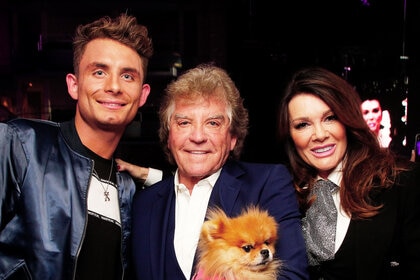 James Kennedy, Lisa Vanderpump, and Ken Todd at BravoCon 2019.