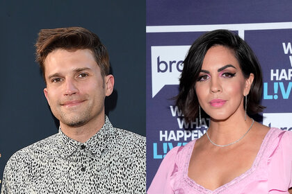 Split image of Tom Schwartz and Katie Maloney