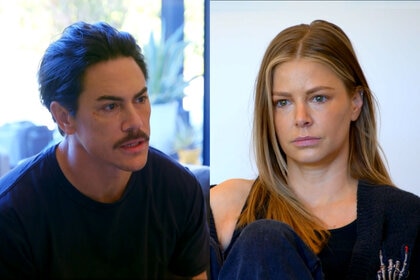 Split image of Ariana Madix and Tom Sandoval