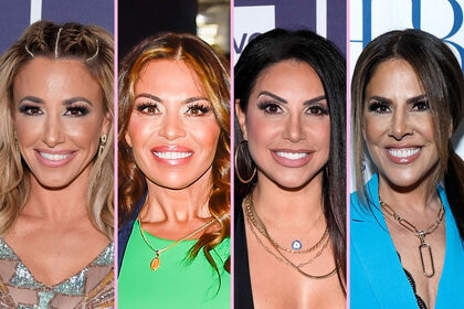 Danielle Cabral, Dolores Catania, Jennifer Aydin, and Jennifer Fessler of the Real Housewives of New Jersey.