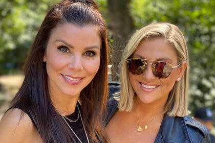 Gina Kirschenheiter and Heather Dubrow of The Real Housewives of Orange County.