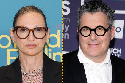 A split image of Jenna Lyons and Isaac Mizrahi.