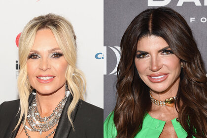 A split image of Teresa and Tamra.