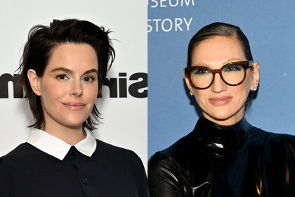 Split image of Jenna Lyons and Emily Hampshire.