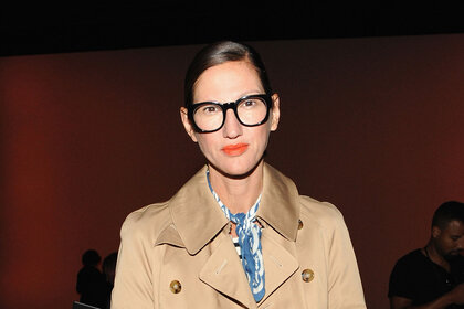 Jenna Lyons at the Prabal Gurung Spring 2016 Fashion show.