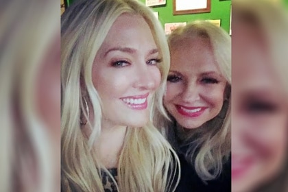 Erika Jayne smiling together with her mother.