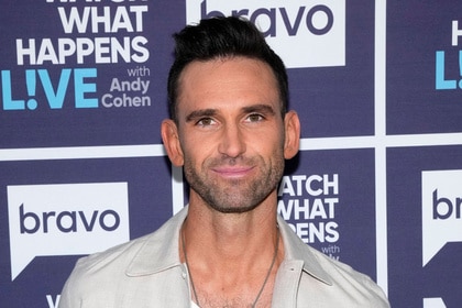 Carl Radke in front of the WWHL step and repeat.