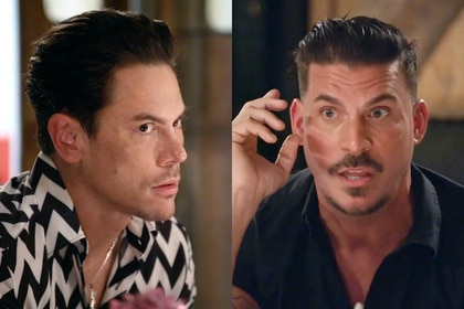 Split of Tom Sandoval and Jax Taylor at a restaurant in West Hollywood