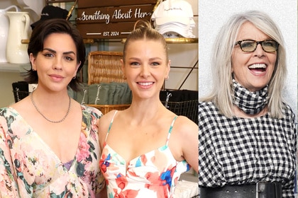 Split of Katie Maloney with Ariana Madix at Something About Her, and Diane Keaton at the premiere of "Poms"