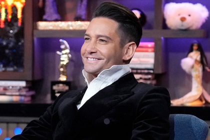 Josh Flagg sitting as a guest at Watch What Happens Live