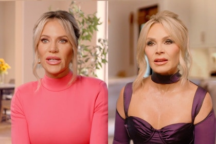 Split of Jennifer Pedranti and Tamra Judge during their RHOC interviews