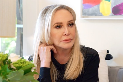 Shannon Beador sitting in her living room with her daughters