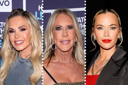 A split of Tamra Judge, Vicki Gunvalson, and Teddi Mellencamp.