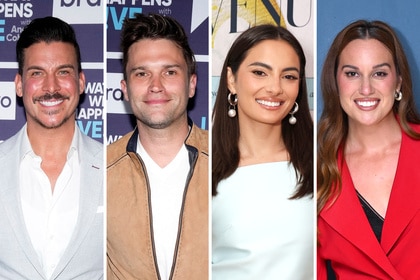 A split of Jax Taylor, Tom Schwartz, Paige DeSorbo and Hannah Berner